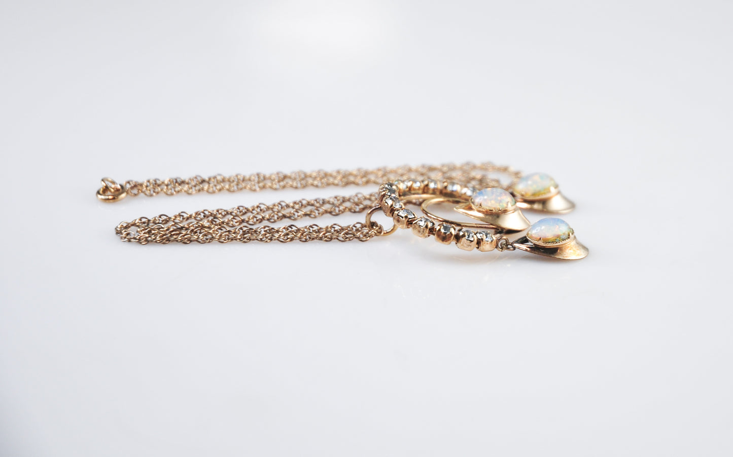Mid-Century Bal-Ron Gold Filled Opalite Necklace