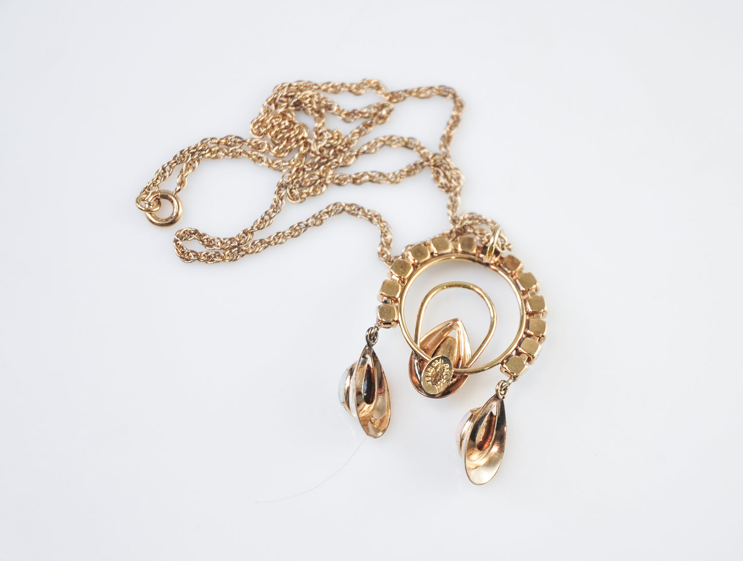 Mid-Century Bal-Ron Gold Filled Opalite Necklace