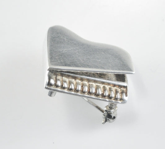Taxco Sterling Silver Piano Brooch