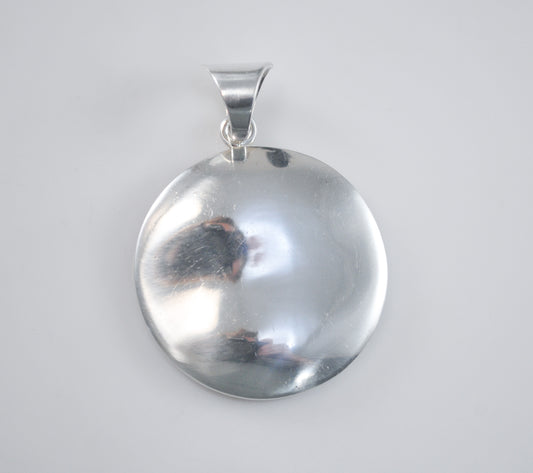 Silpada Sterling Silver Round Wavy Disc Pendant