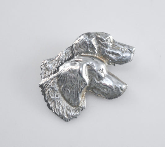 Sterling Silver Dog Brooch