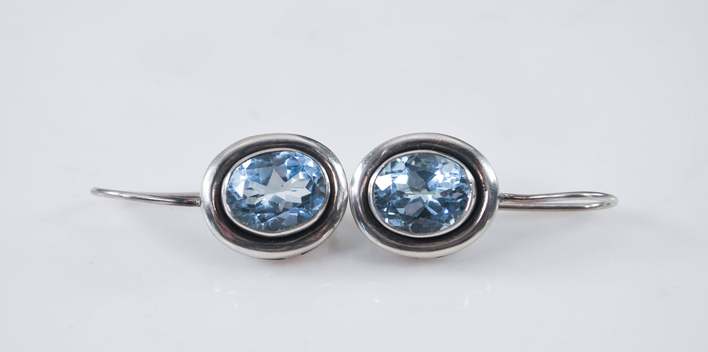 Silpada Sterling Silver Blue Topaz Earrings