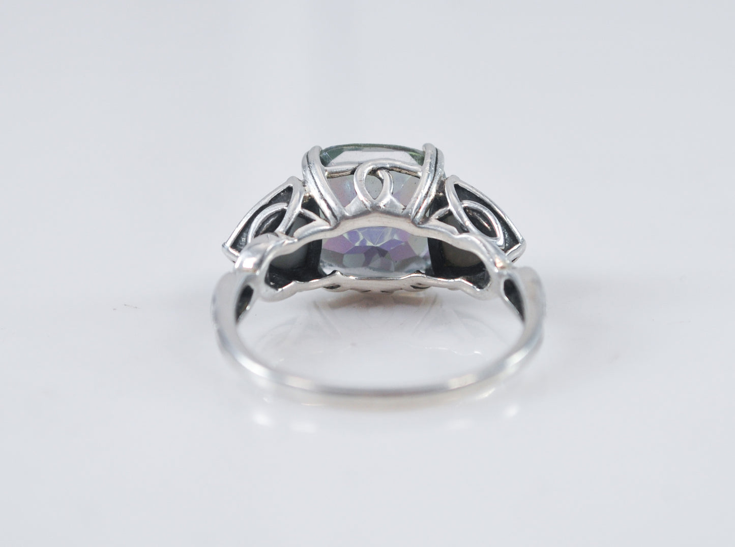 Mystic Topaz Druzy Sterling Silver Ring