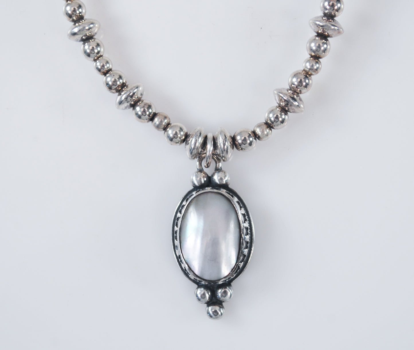 Carolyn Pollack Mother of Pearl Beaded Necklace