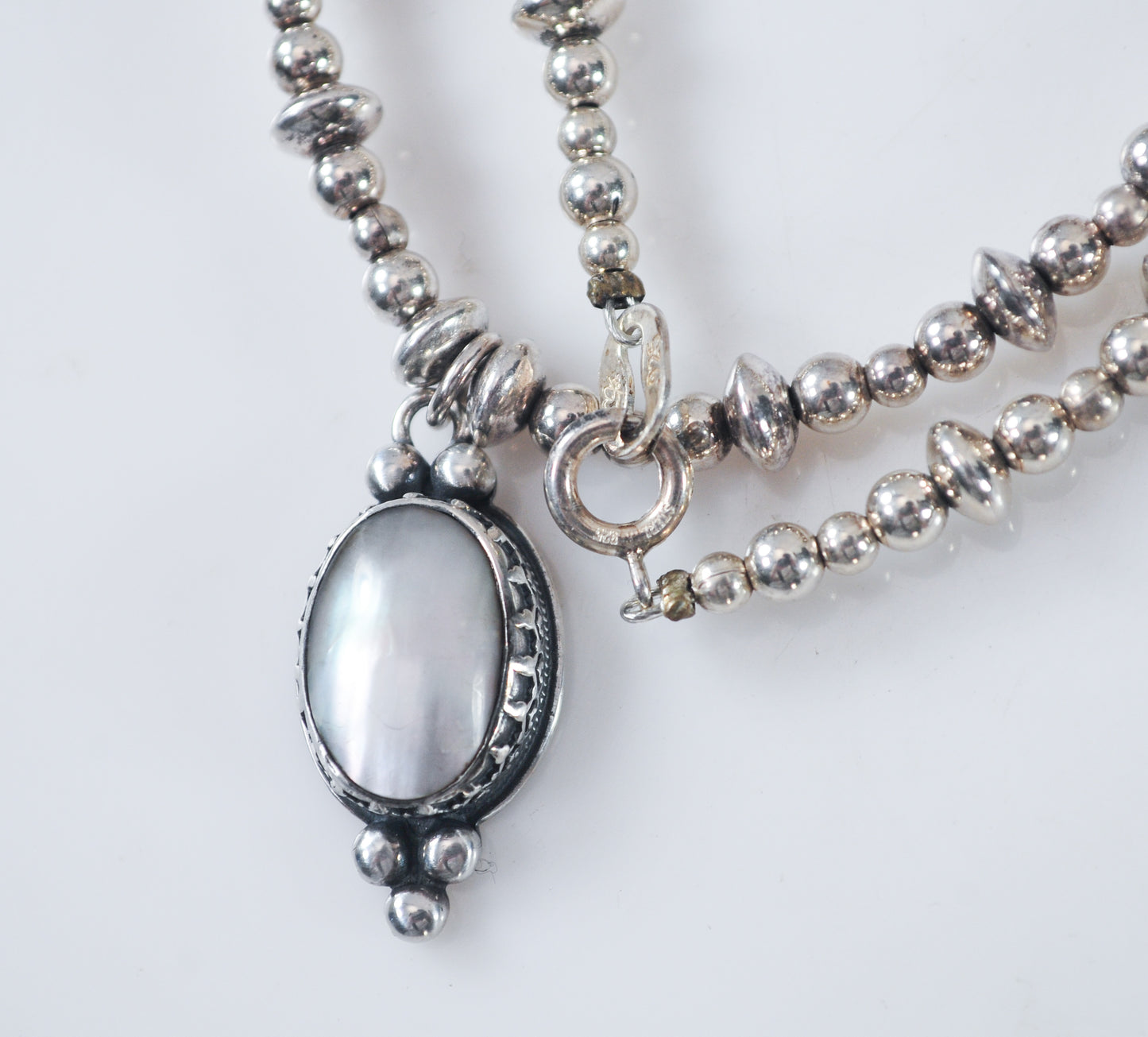 Carolyn Pollack Mother of Pearl Beaded Necklace