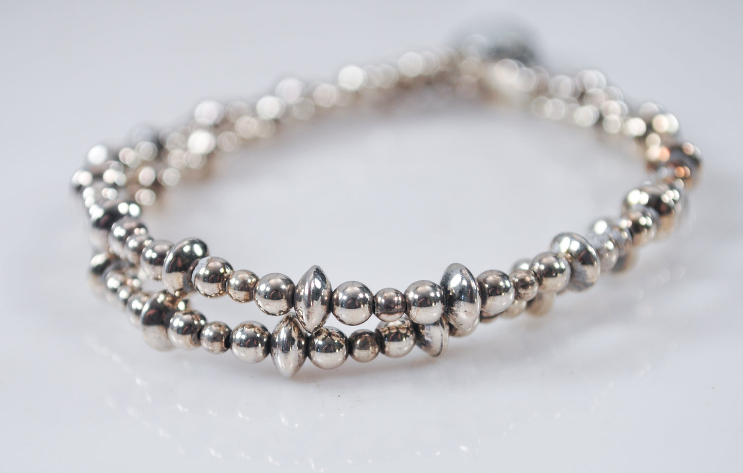 Carolyn Pollack Mother of Pearl Beaded Necklace