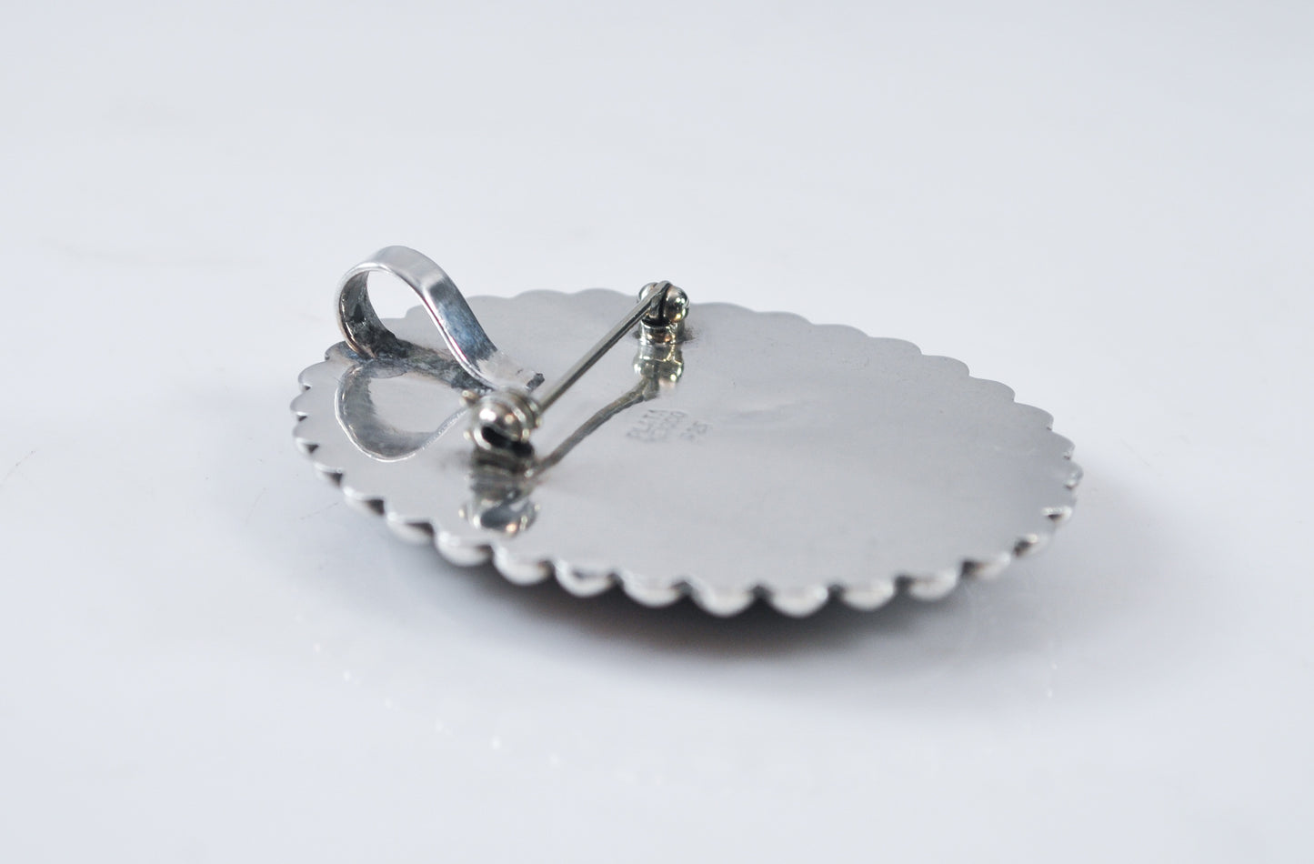 Plata 925 Mexico Southwestern Brooch Pendant