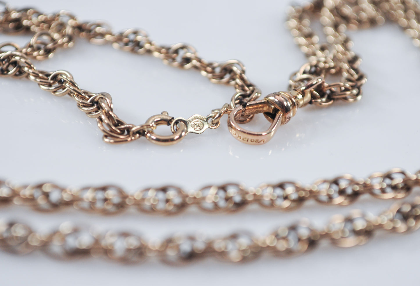 Antique Gold Filled Watch Chain