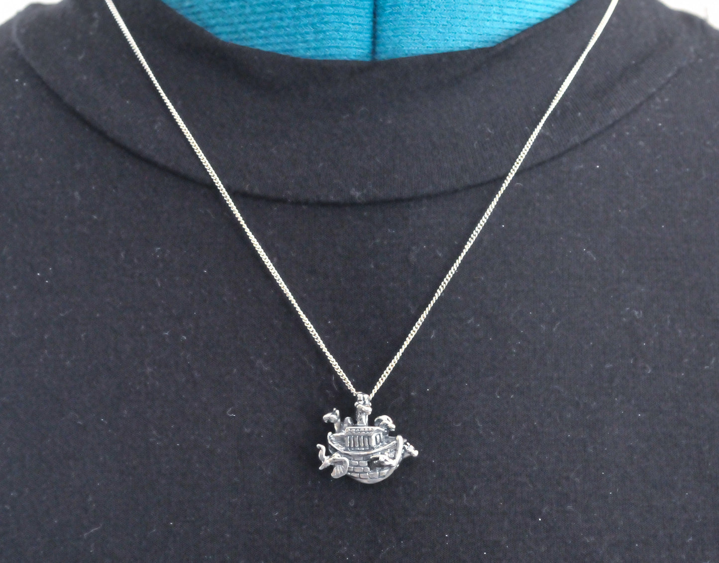 925 Noah's Ark Sterling Silver Necklace