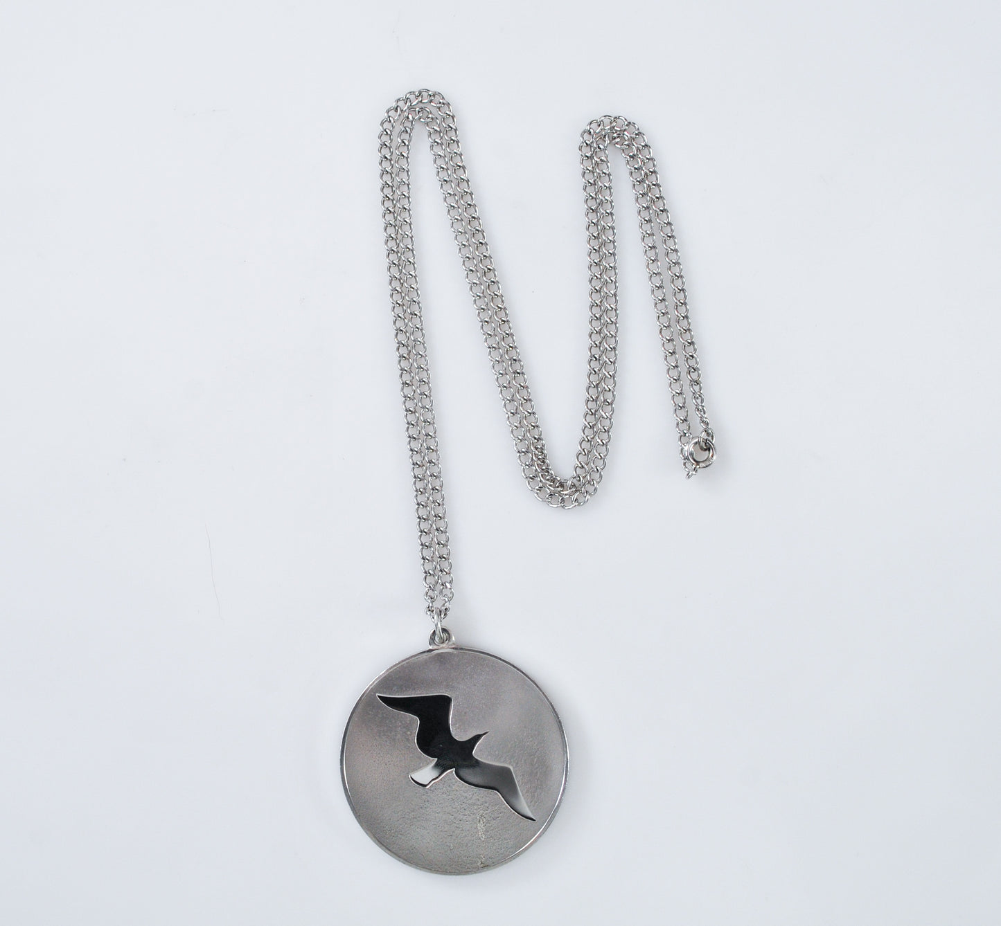 Franklin Mint Sterling Silver Johnathan Livingston Seagull Necklace