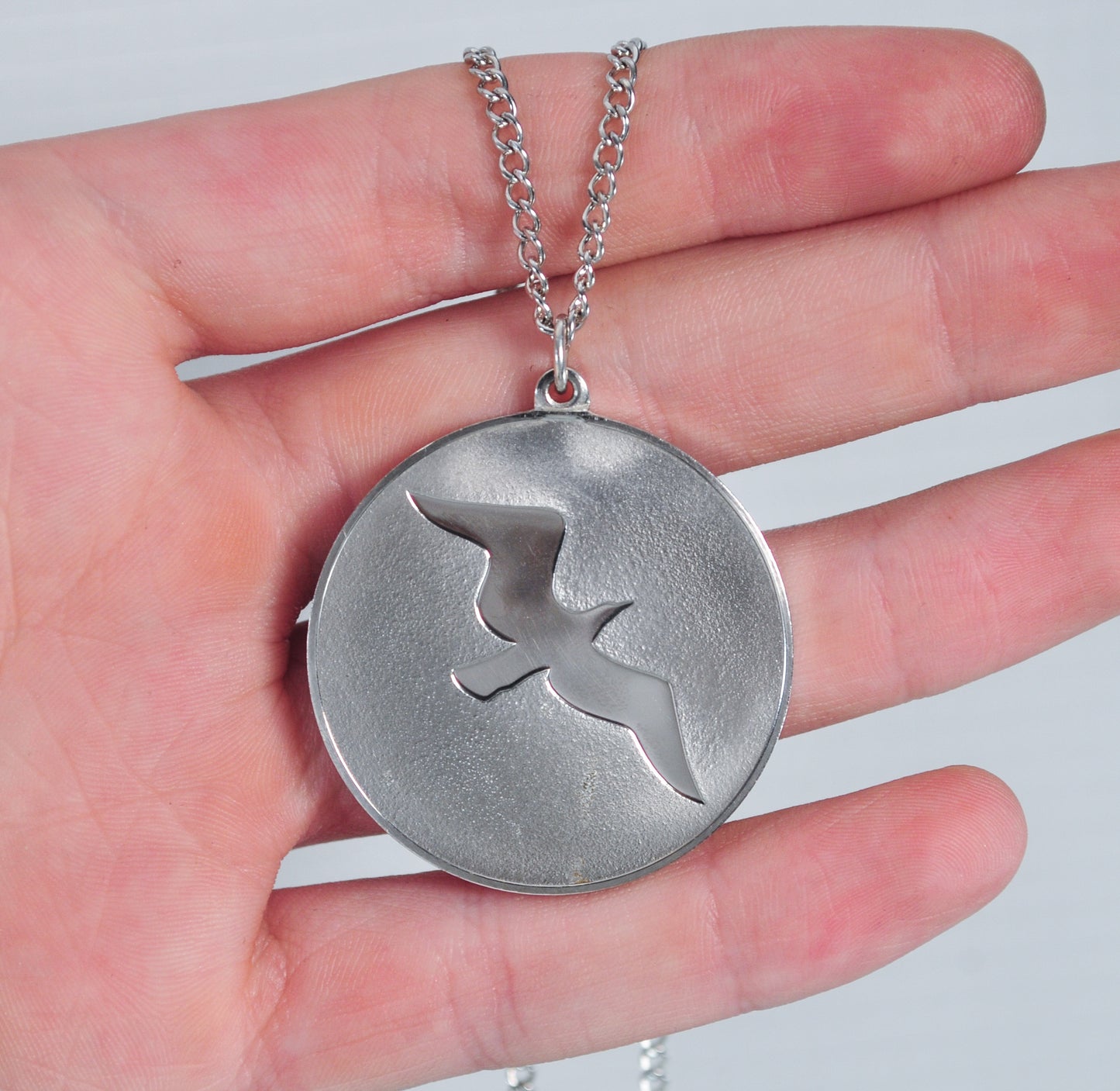Franklin Mint Sterling Silver Johnathan Livingston Seagull Necklace