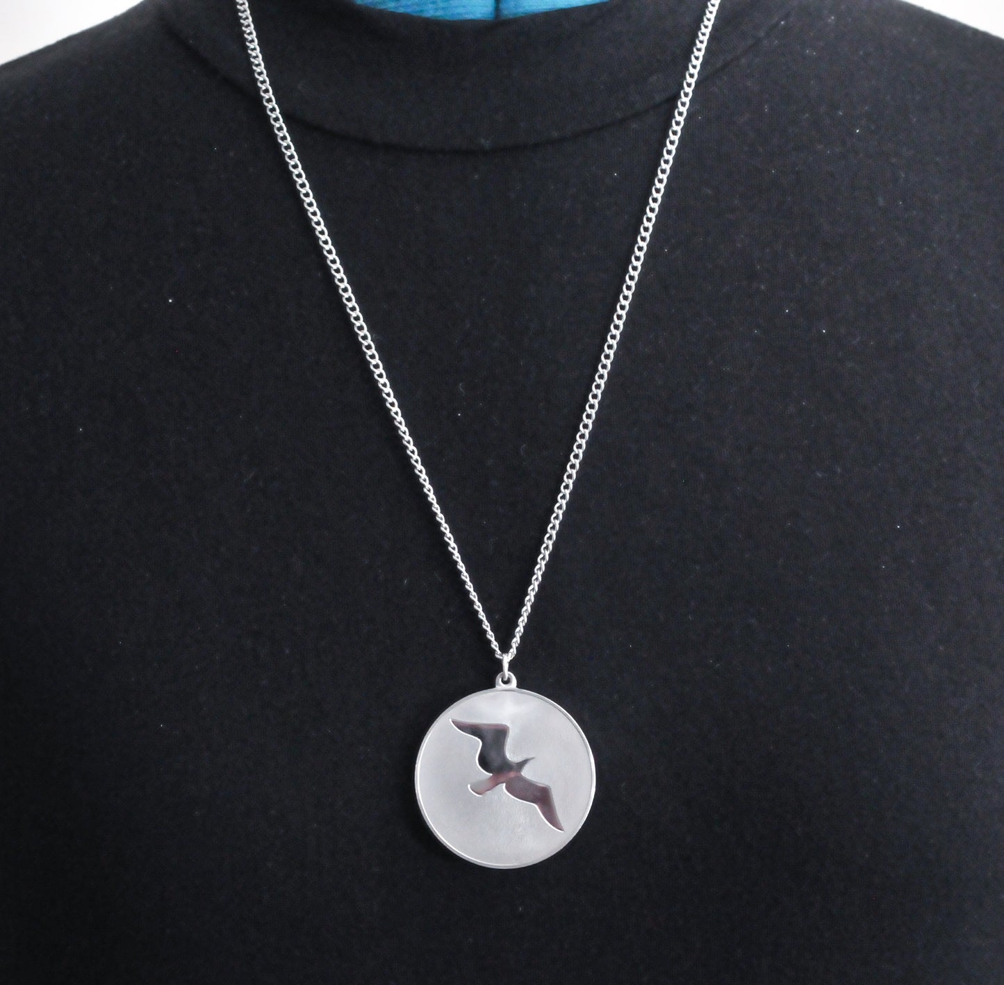 Franklin Mint Sterling Silver Johnathan Livingston Seagull Necklace