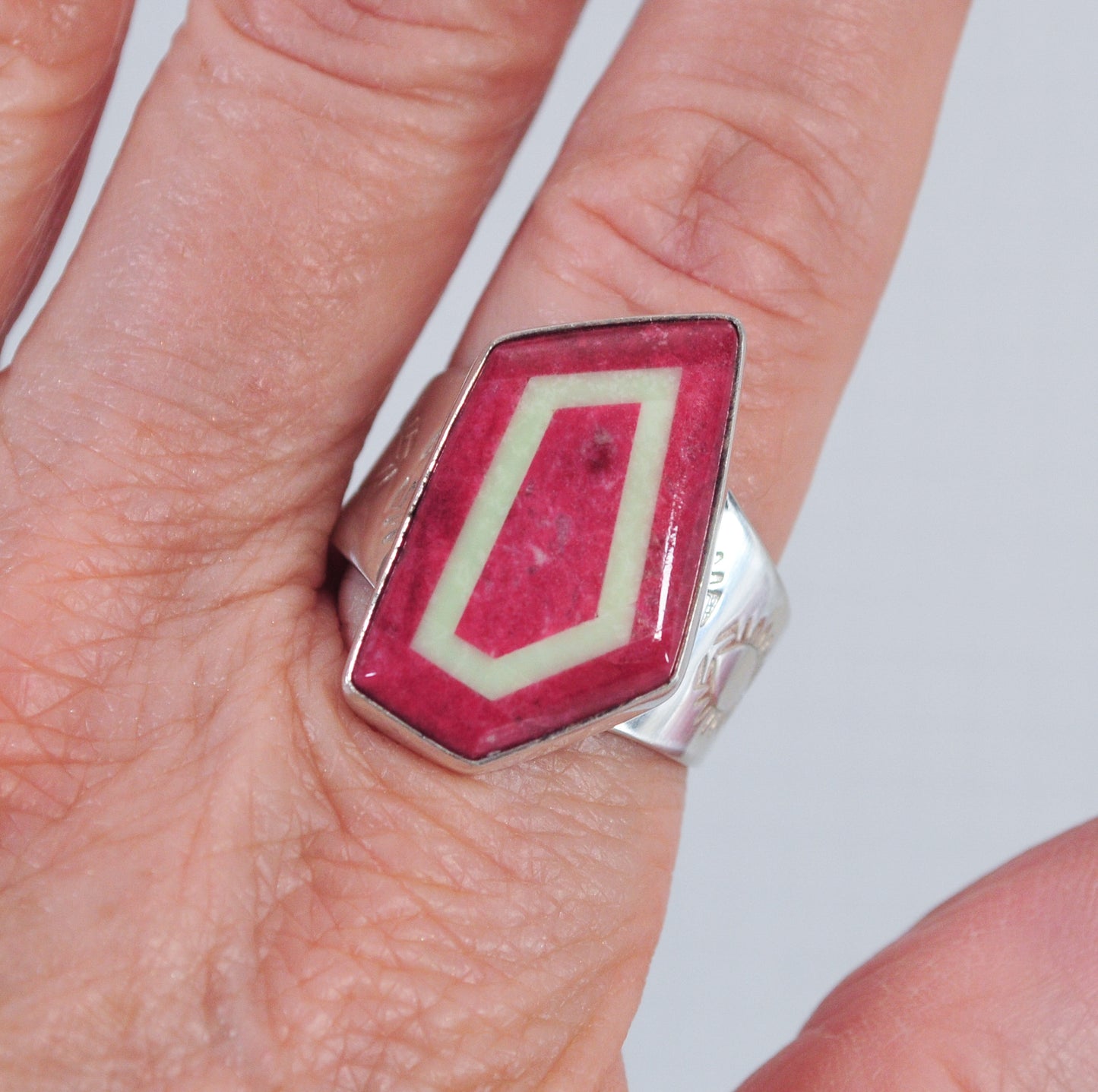 Jay King DTR Sterling Silver Thulite Inlay Ring