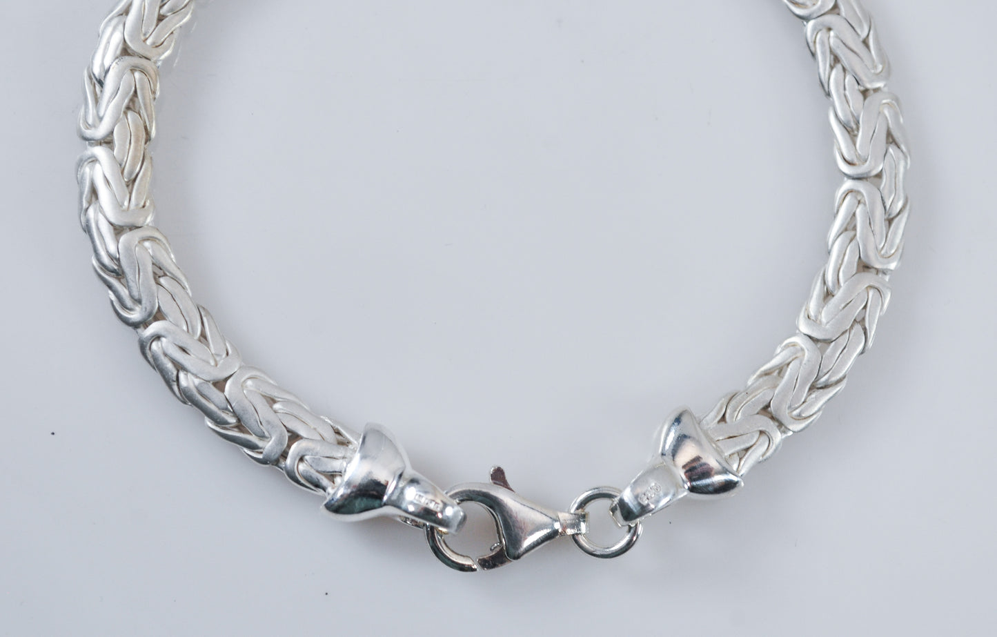 Reversible Sterling Silver Byzantine Bracelet