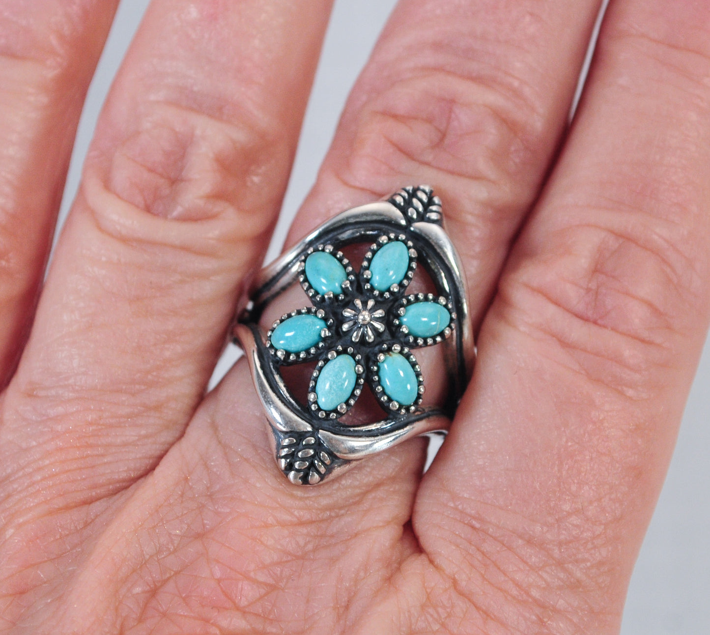 Carolyn Pollack Turquoise Sterling Silver Ring