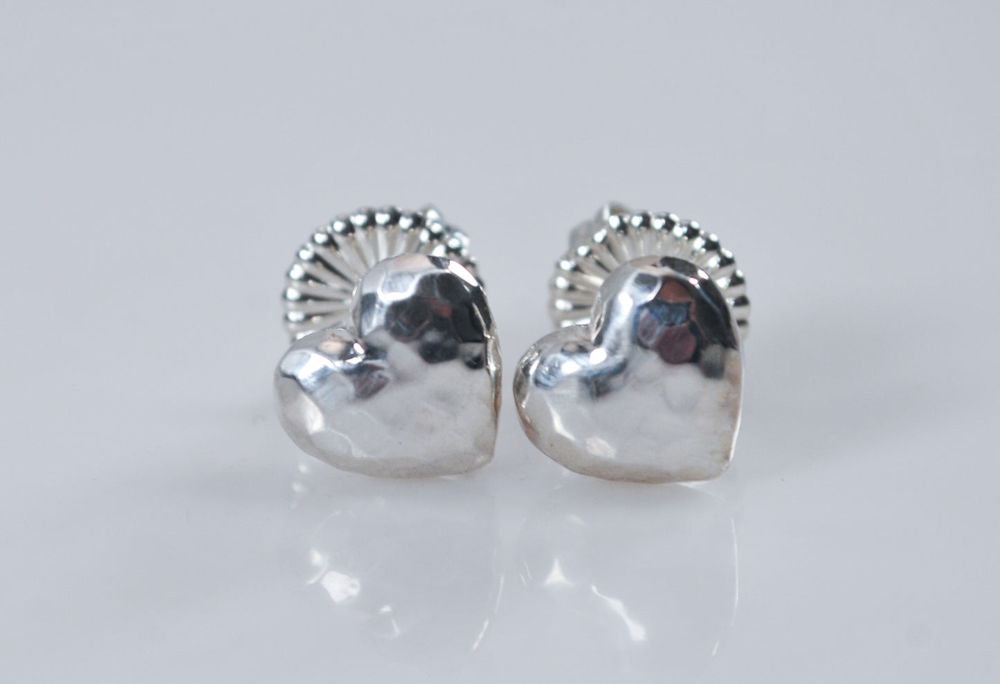 John Hardy Sterling Silver Heart Earrings