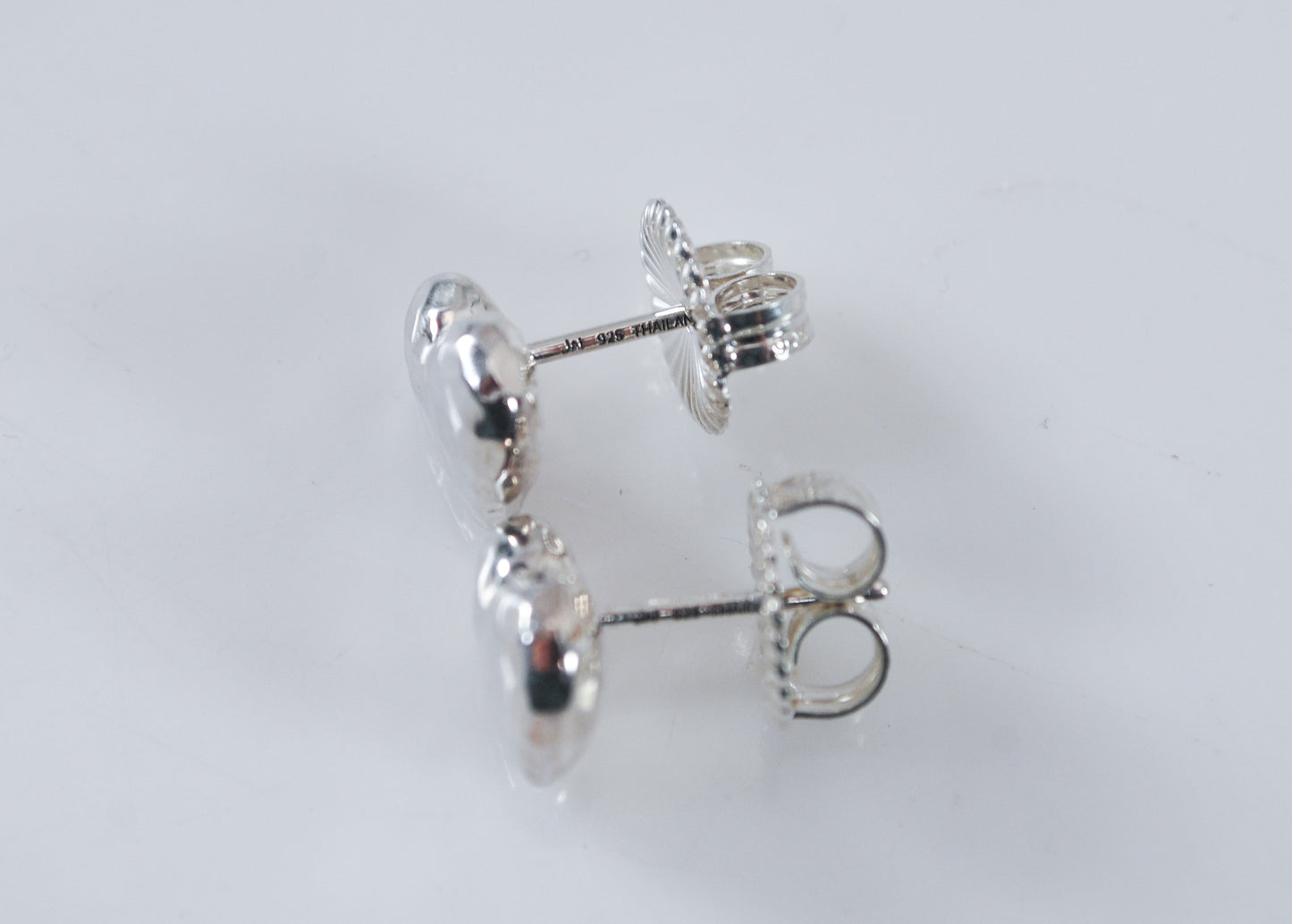 John Hardy Sterling Silver Heart Earrings