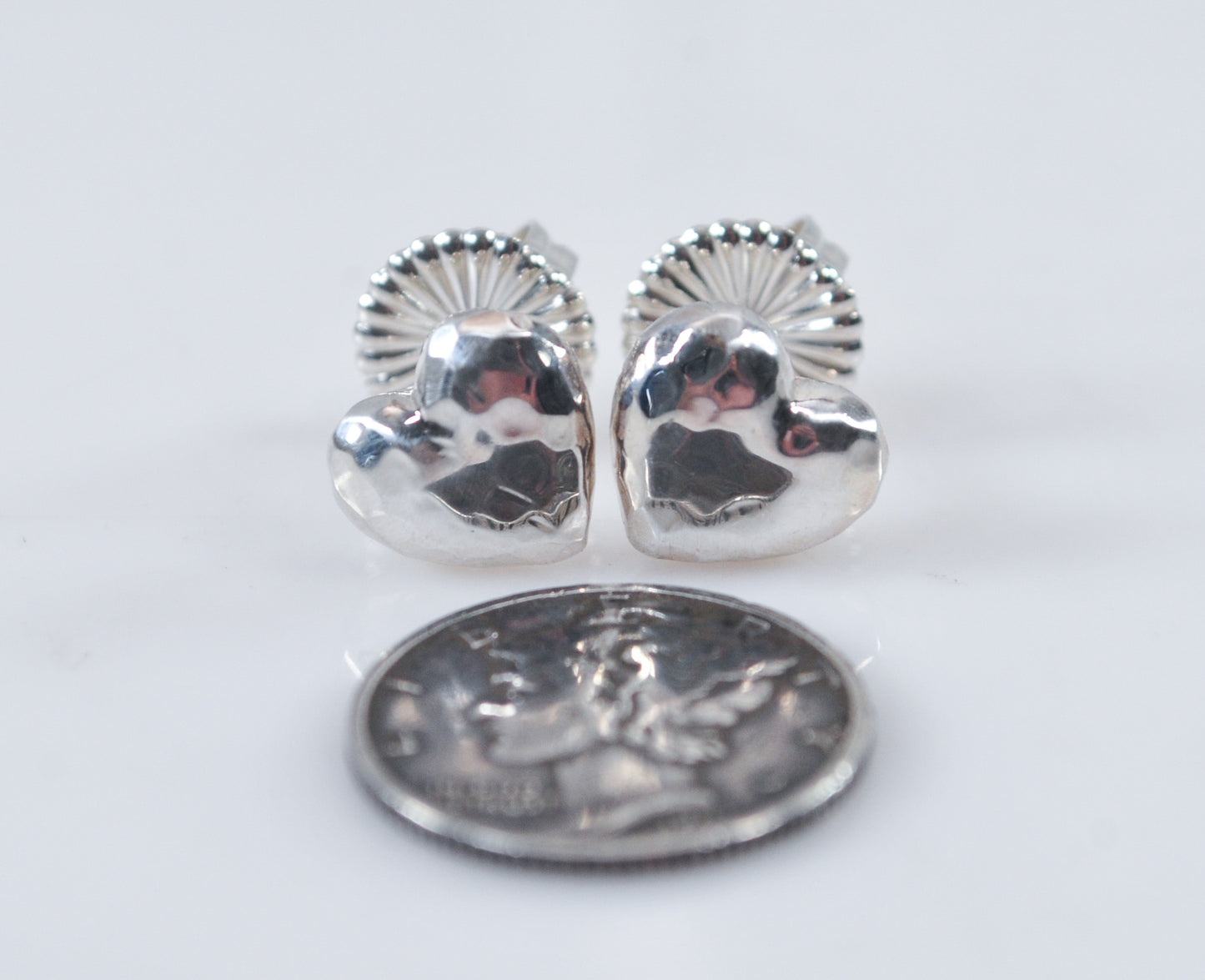 John Hardy Sterling Silver Heart Earrings