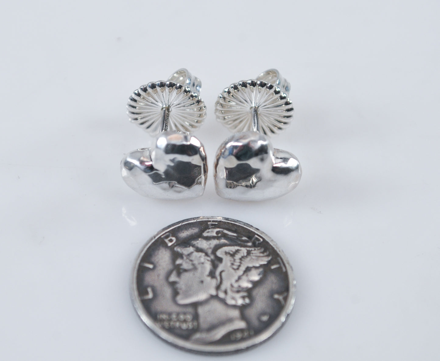 John Hardy Sterling Silver Heart Earrings