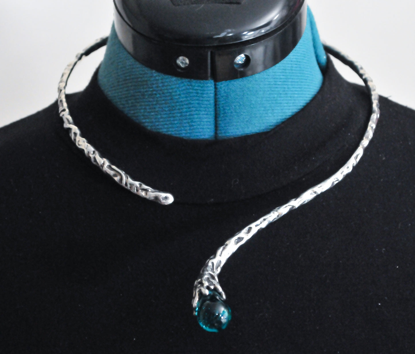 Hagit Gorali Sterling Silver Hinged Collar Necklace