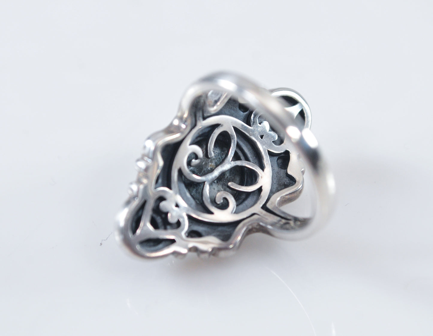 Designer 925 India Sterling Silver Long Ring