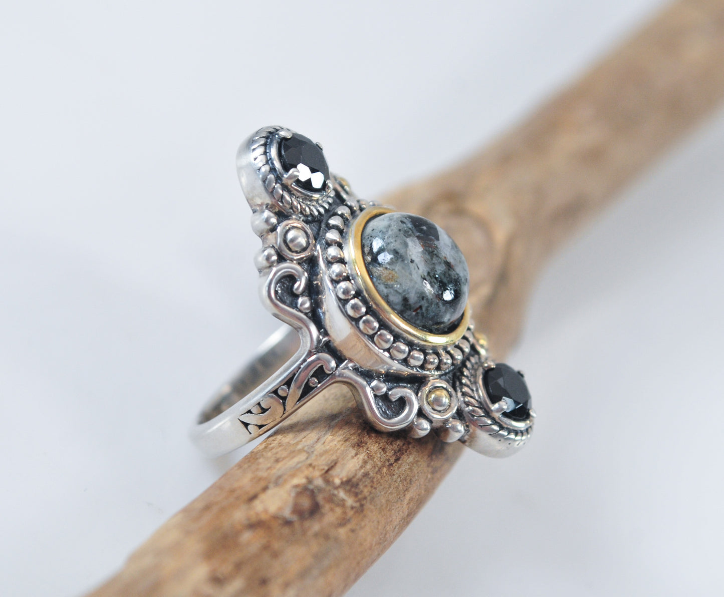 Designer 925 India Sterling Silver Long Ring