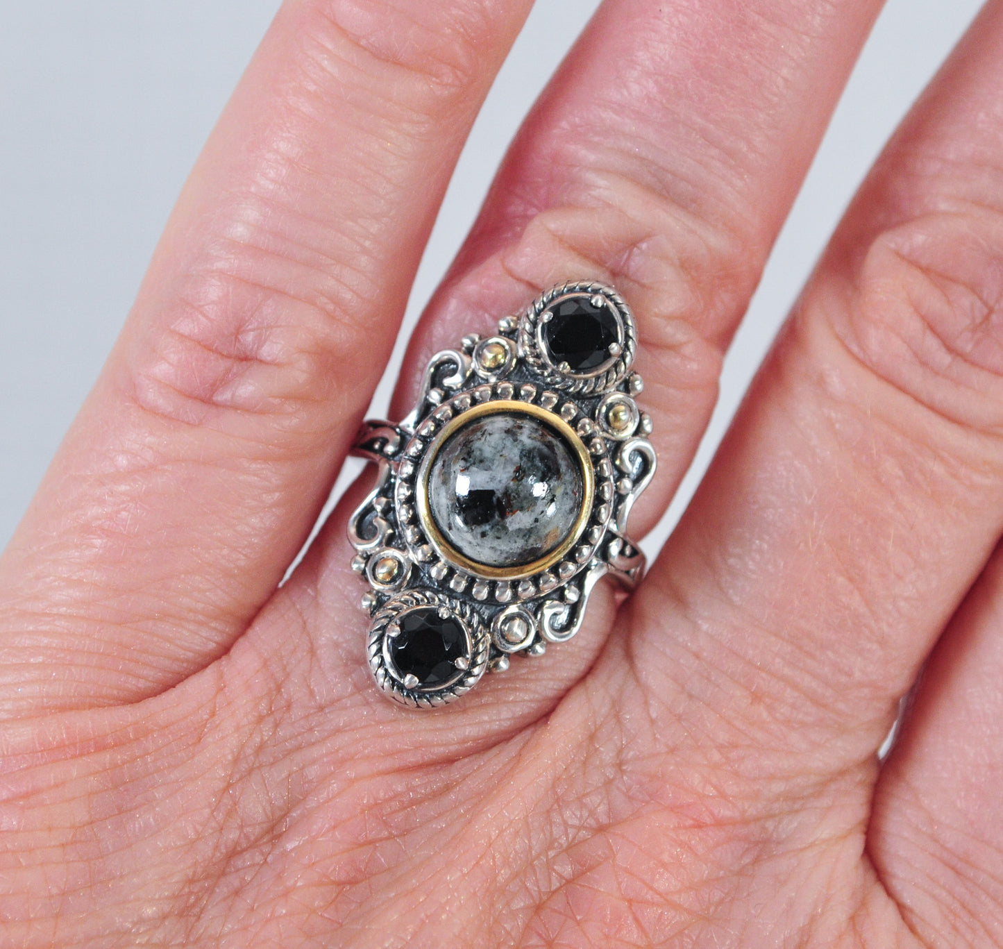 Designer 925 India Sterling Silver Long Ring