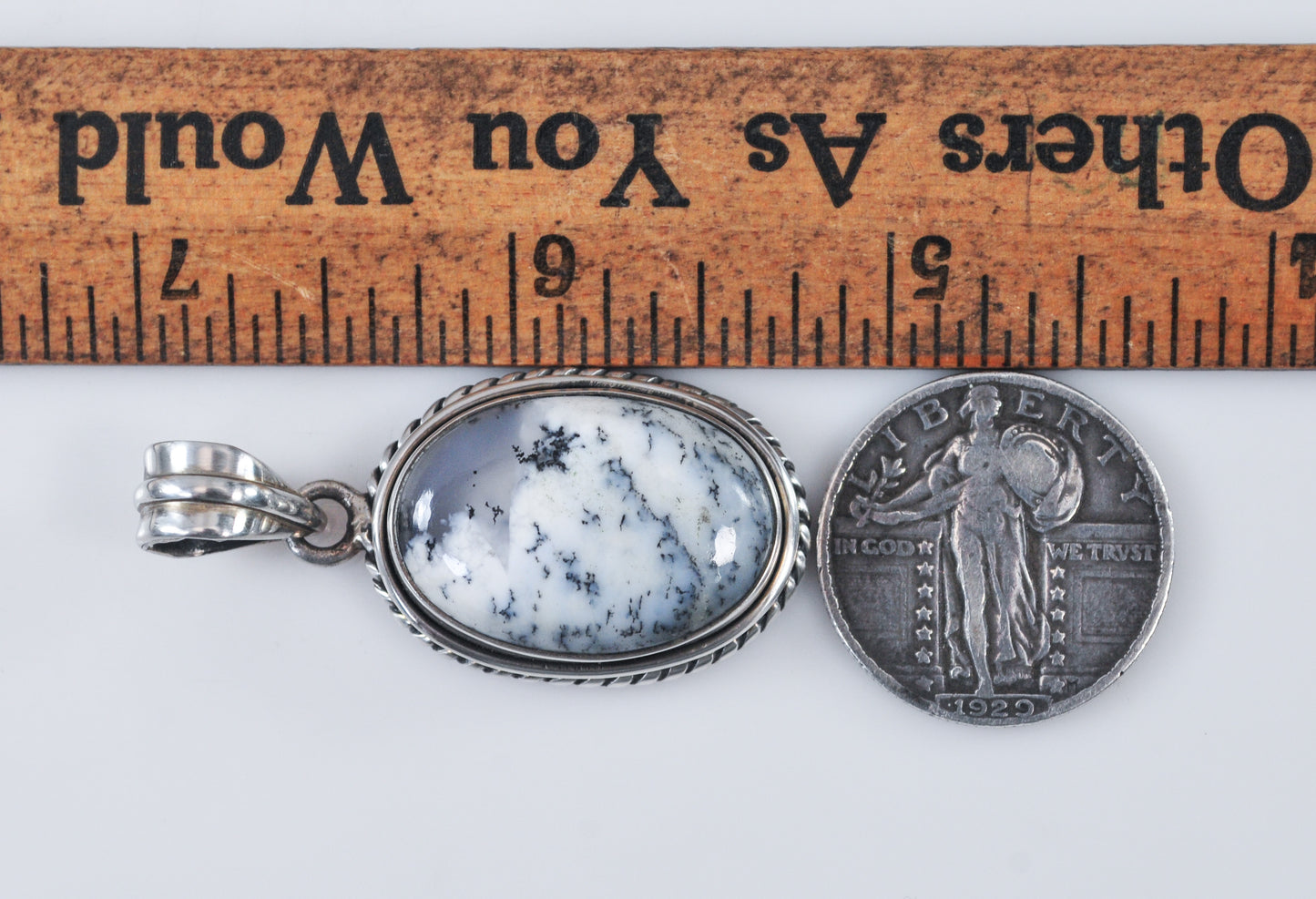 Sterling Silver Dendrite Pendant