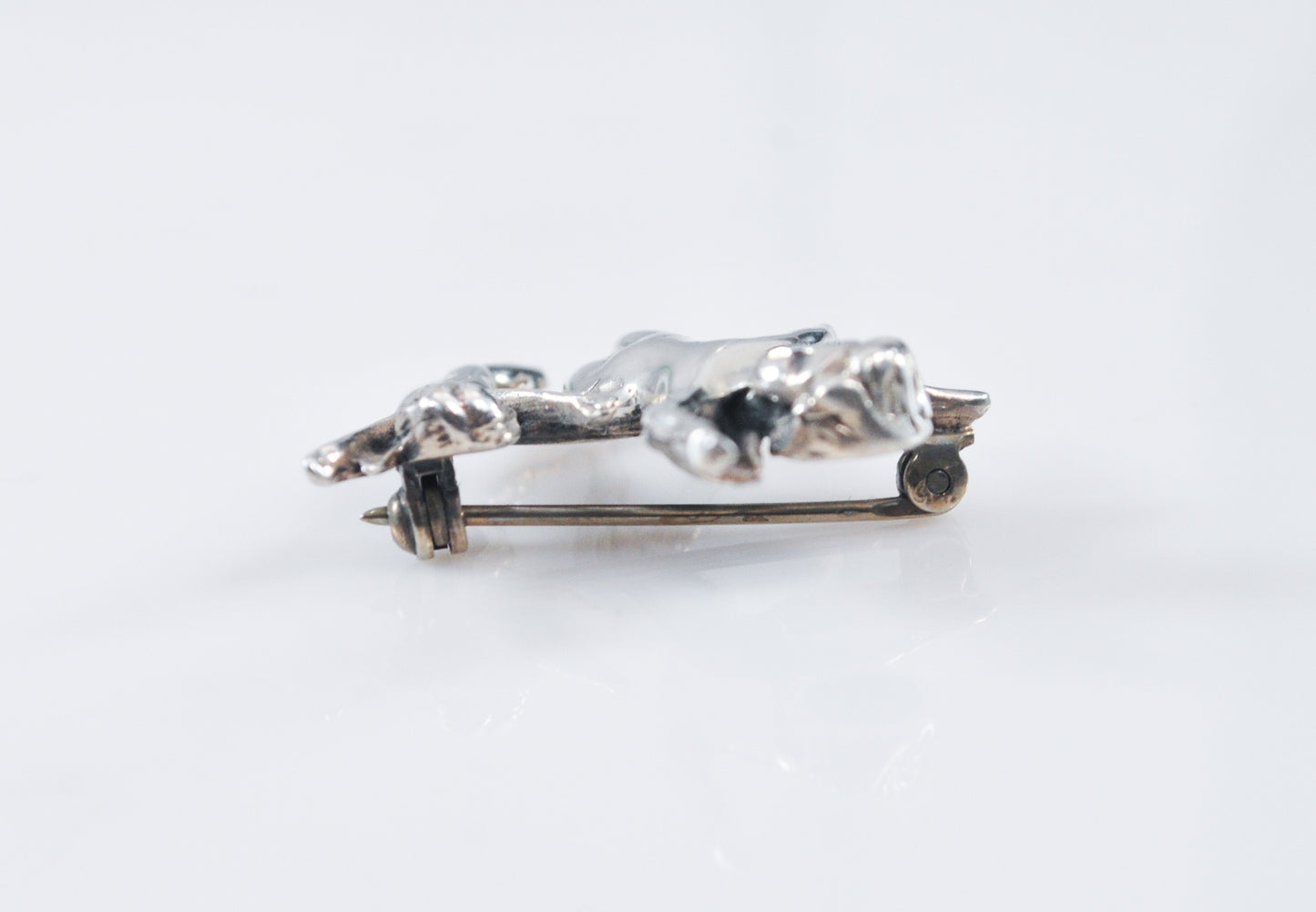 Small Sterling Silver Angel Cherub Brooch