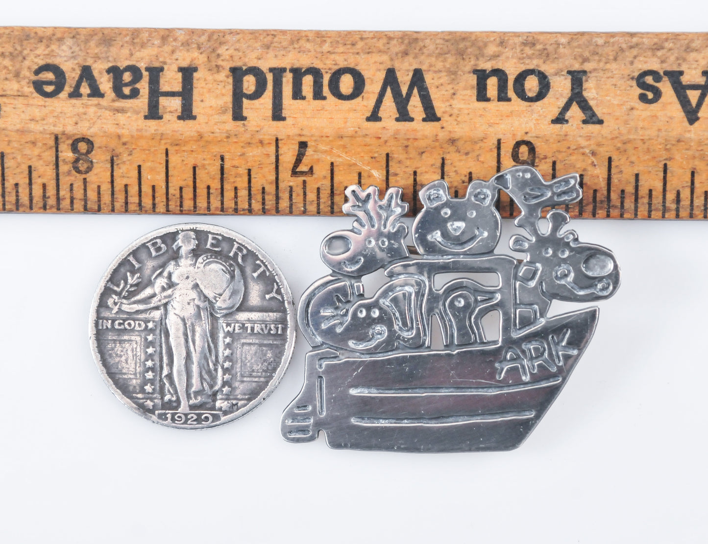 Noah's Ark Sterling Silver Animal Brooch