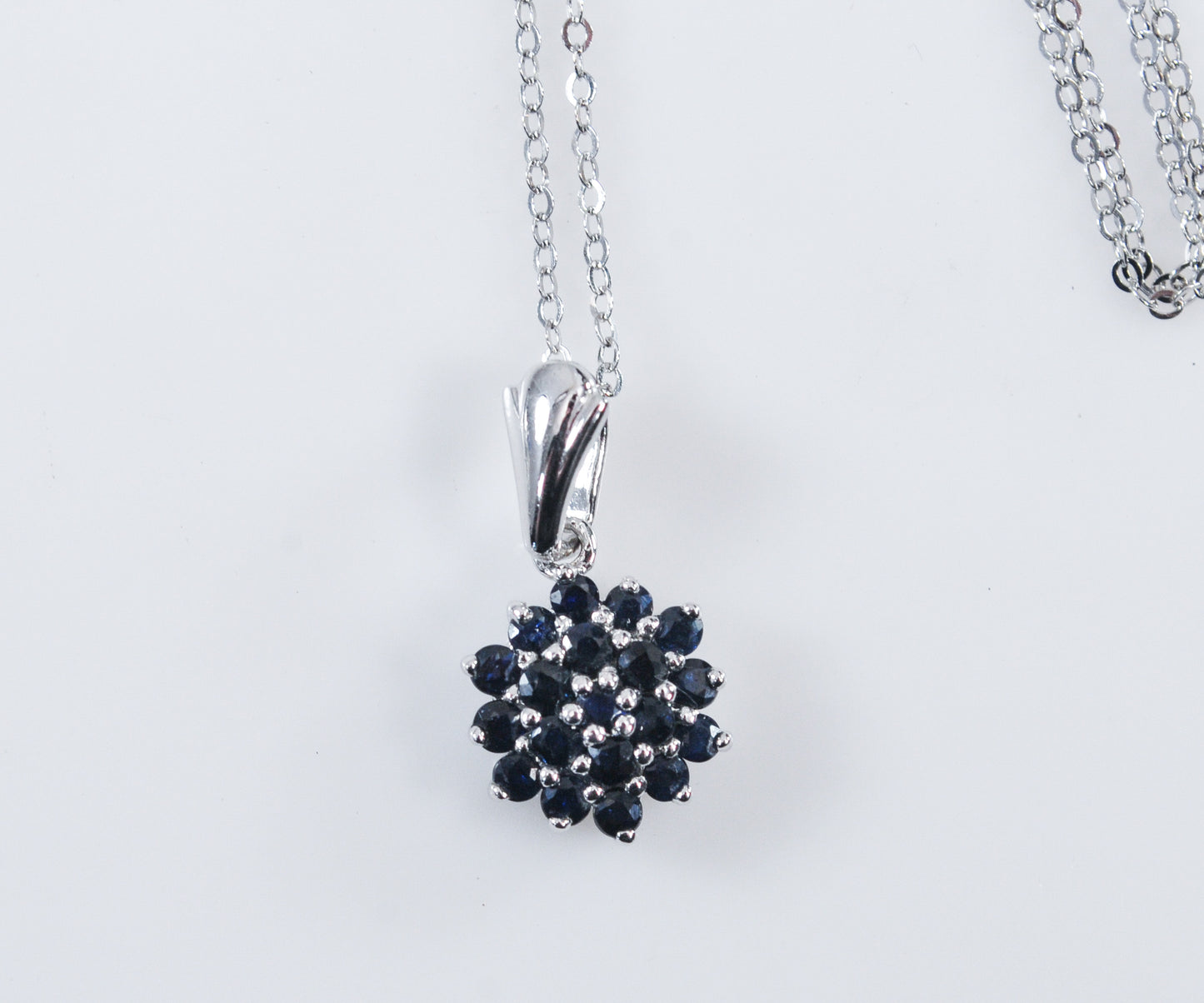Sterling Silver Sapphire Necklace