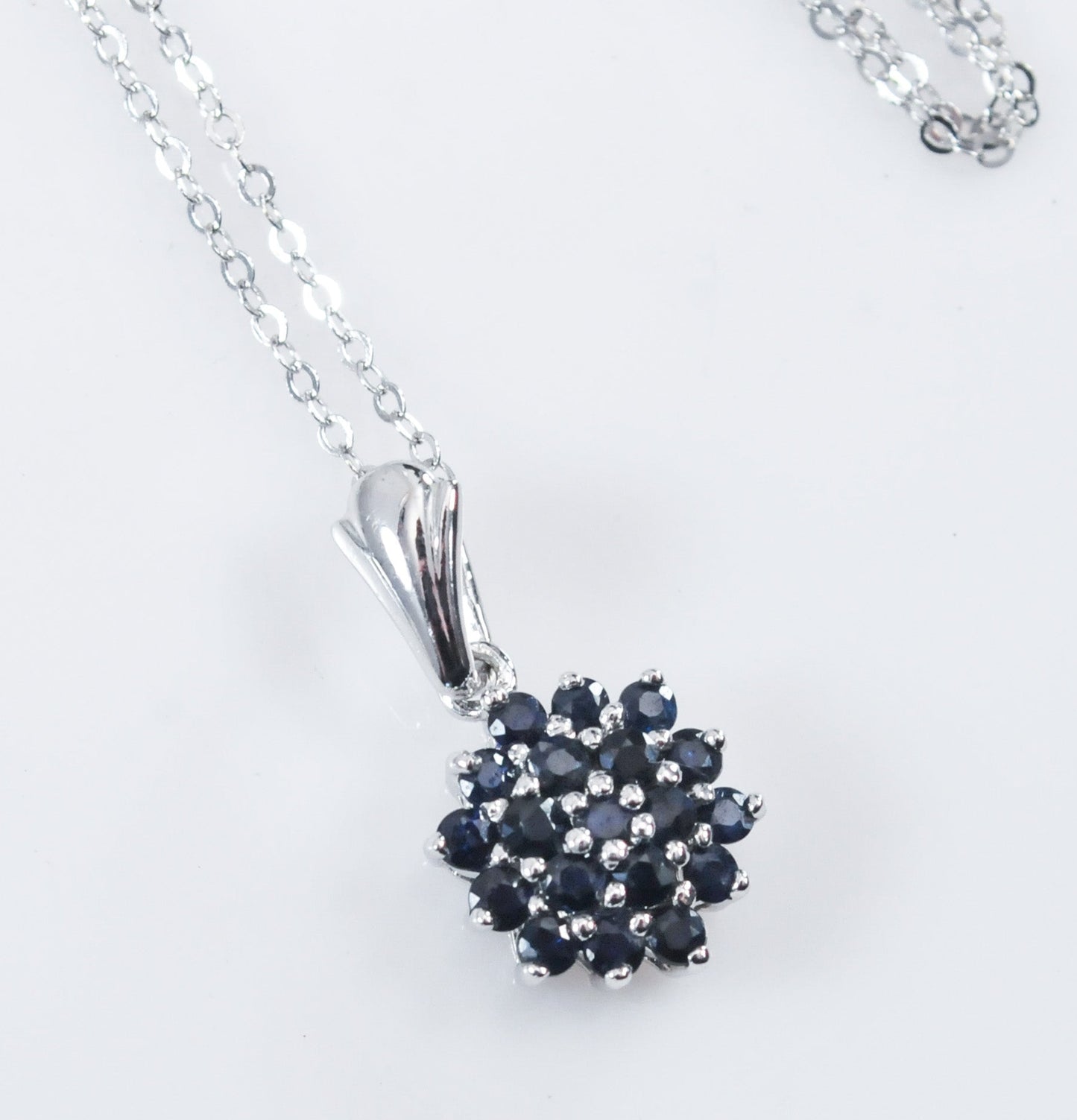 Sterling Silver Sapphire Necklace