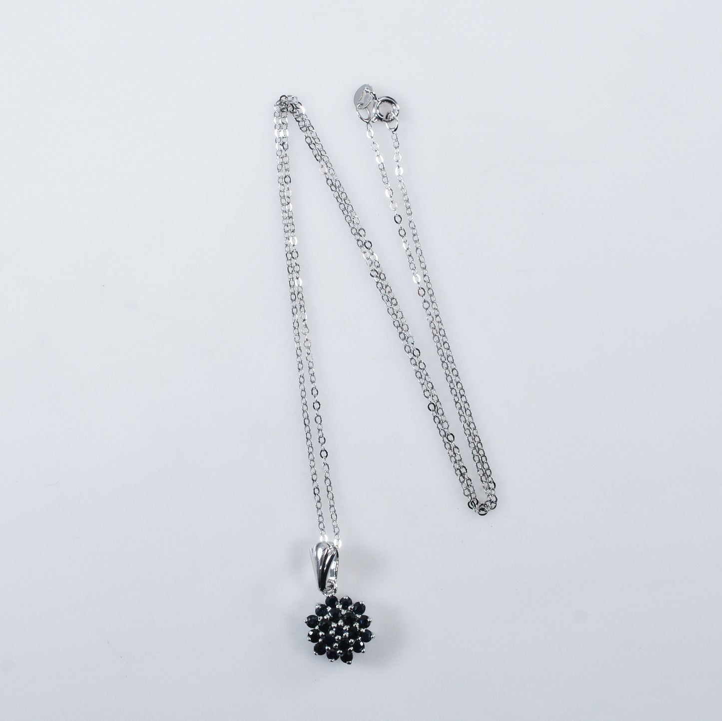 Sterling Silver Sapphire Necklace