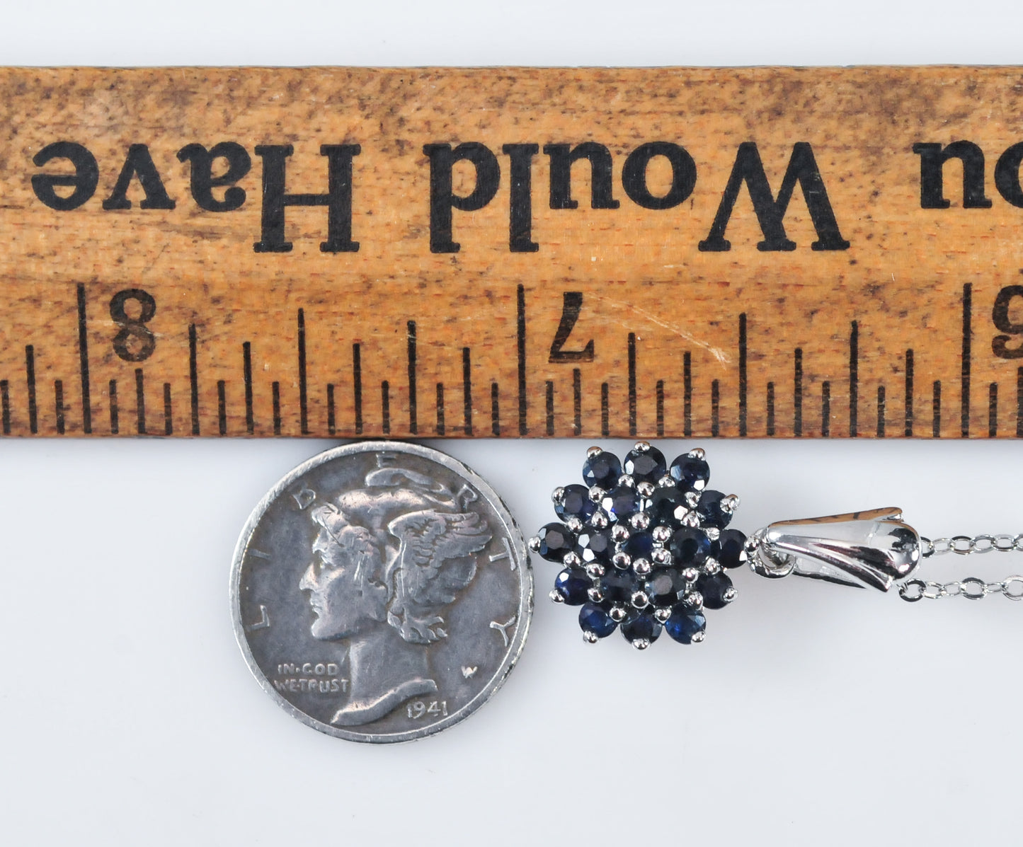 Sterling Silver Sapphire Necklace