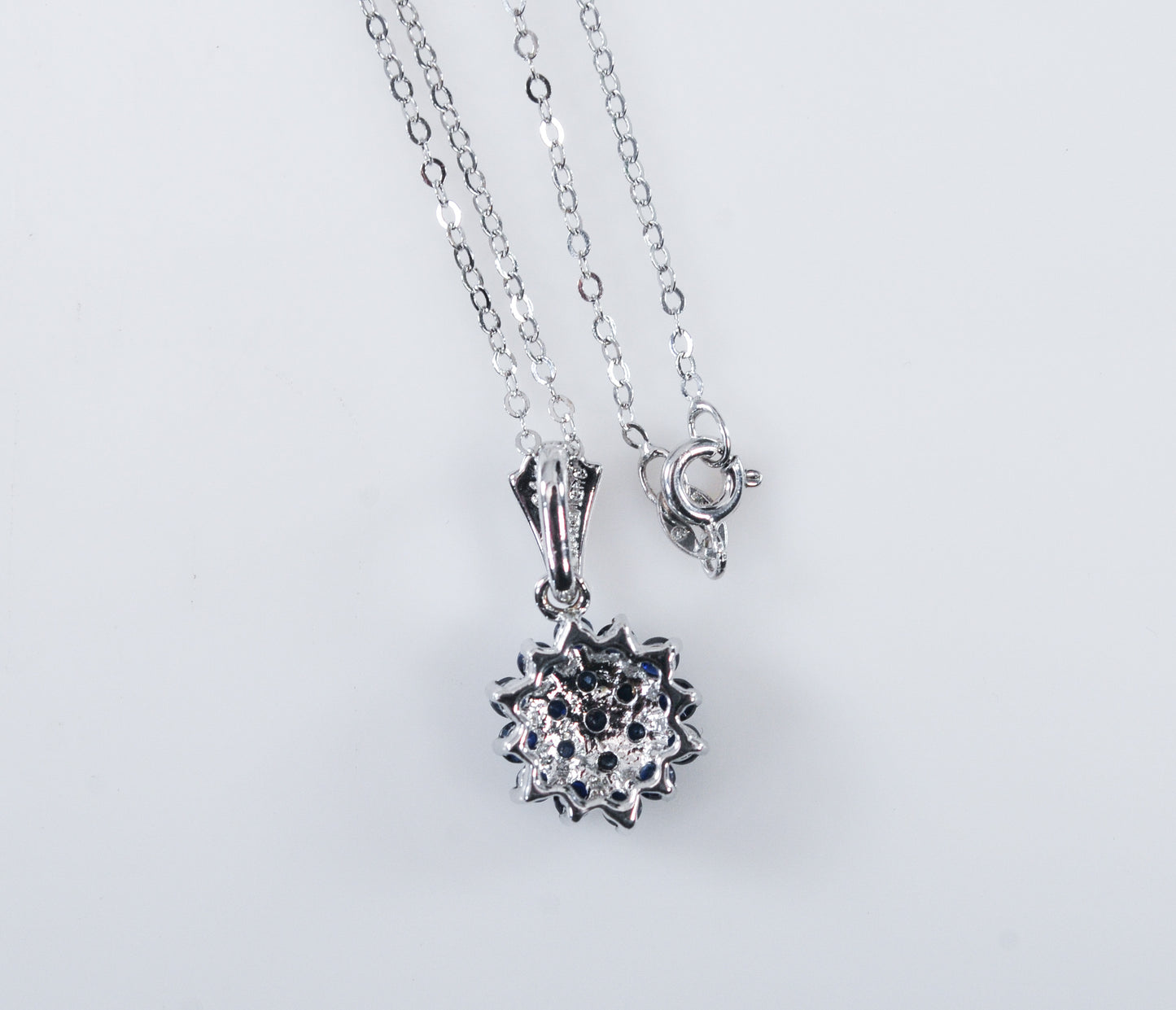 Sterling Silver Sapphire Necklace