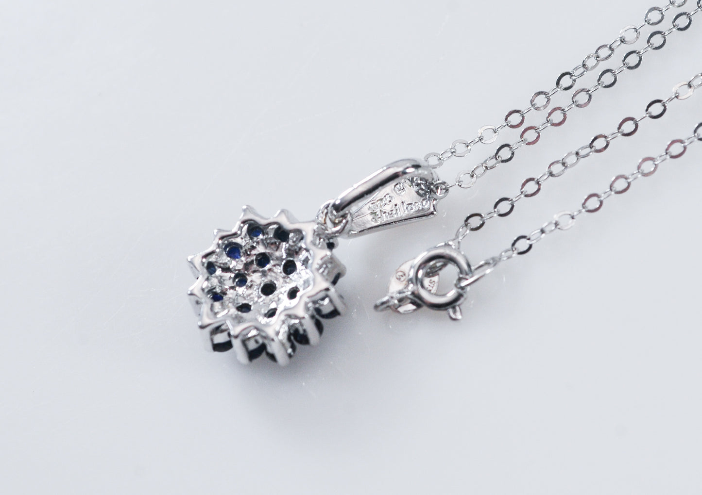 Sterling Silver Sapphire Necklace