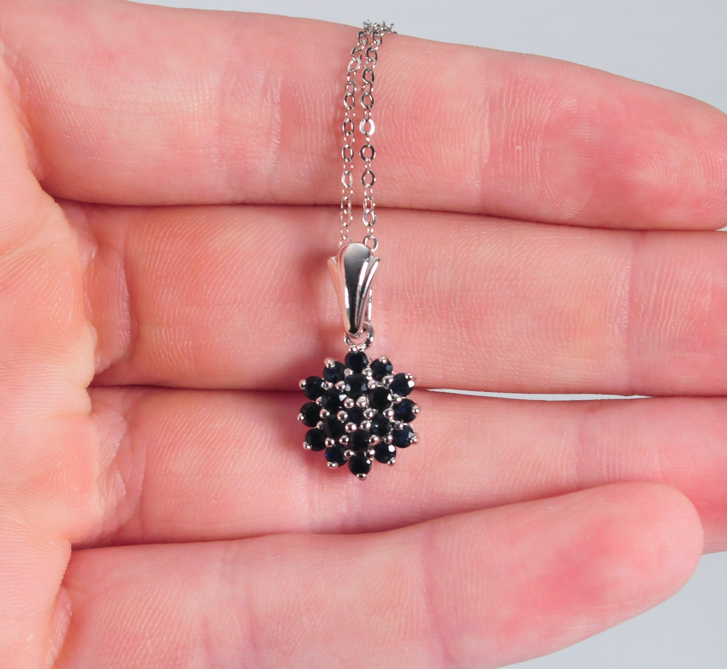 Sterling Silver Sapphire Necklace