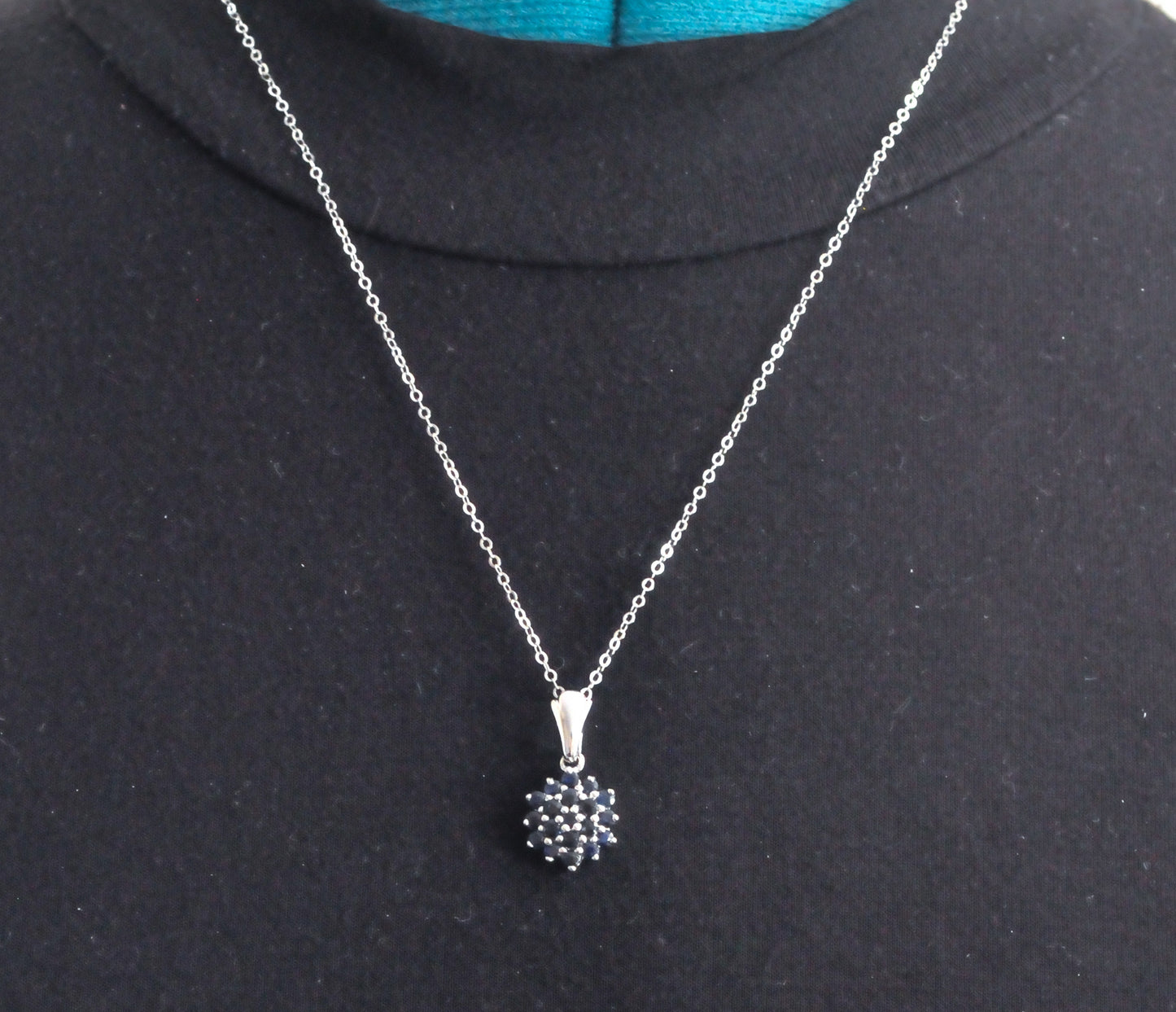 Sterling Silver Sapphire Necklace