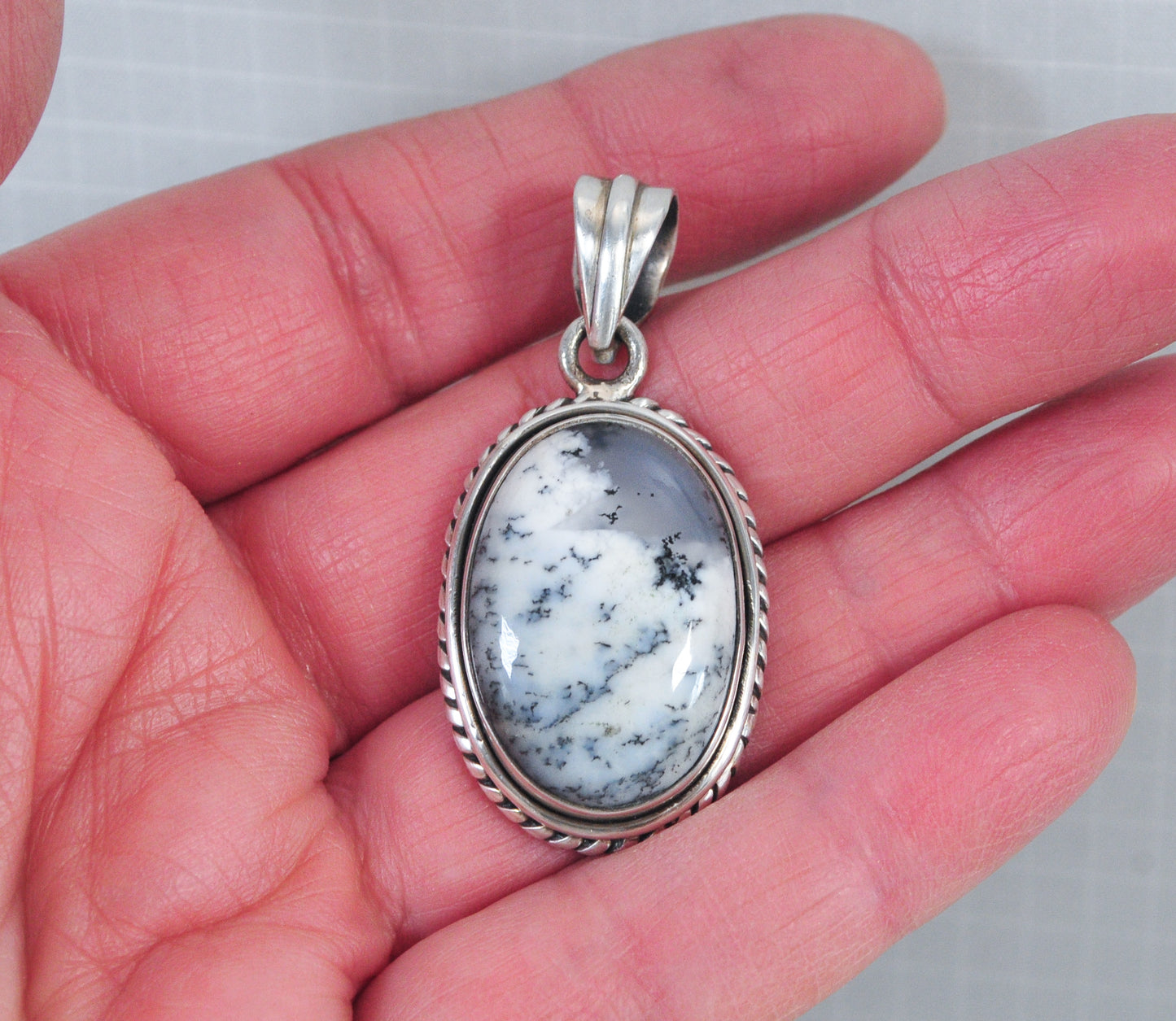 Sterling Silver Dendrite Pendant