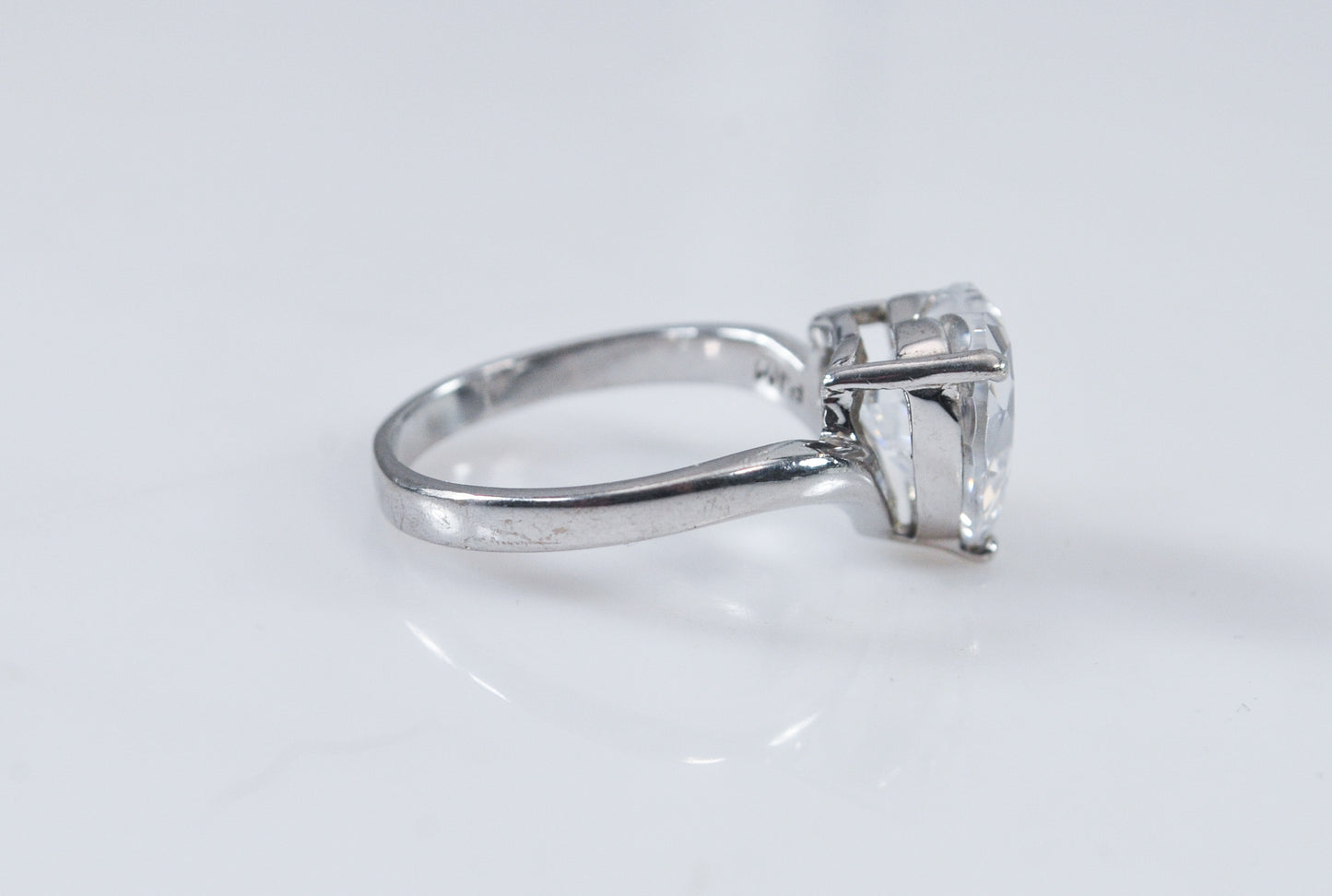 Sterling Silver 925 CZ Heart Ring