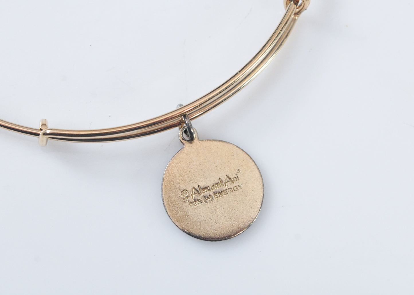 Alex and Ani Gold Filled Bangle Bracelet with 925 Guradian Angel Charm