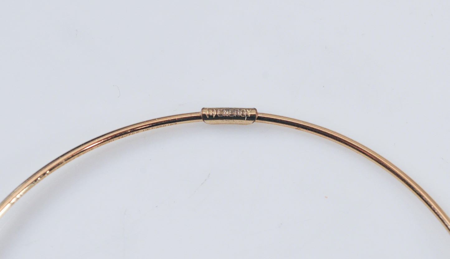 Alex and Ani Gold Filled Bangle Bracelet with 925 Guradian Angel Charm