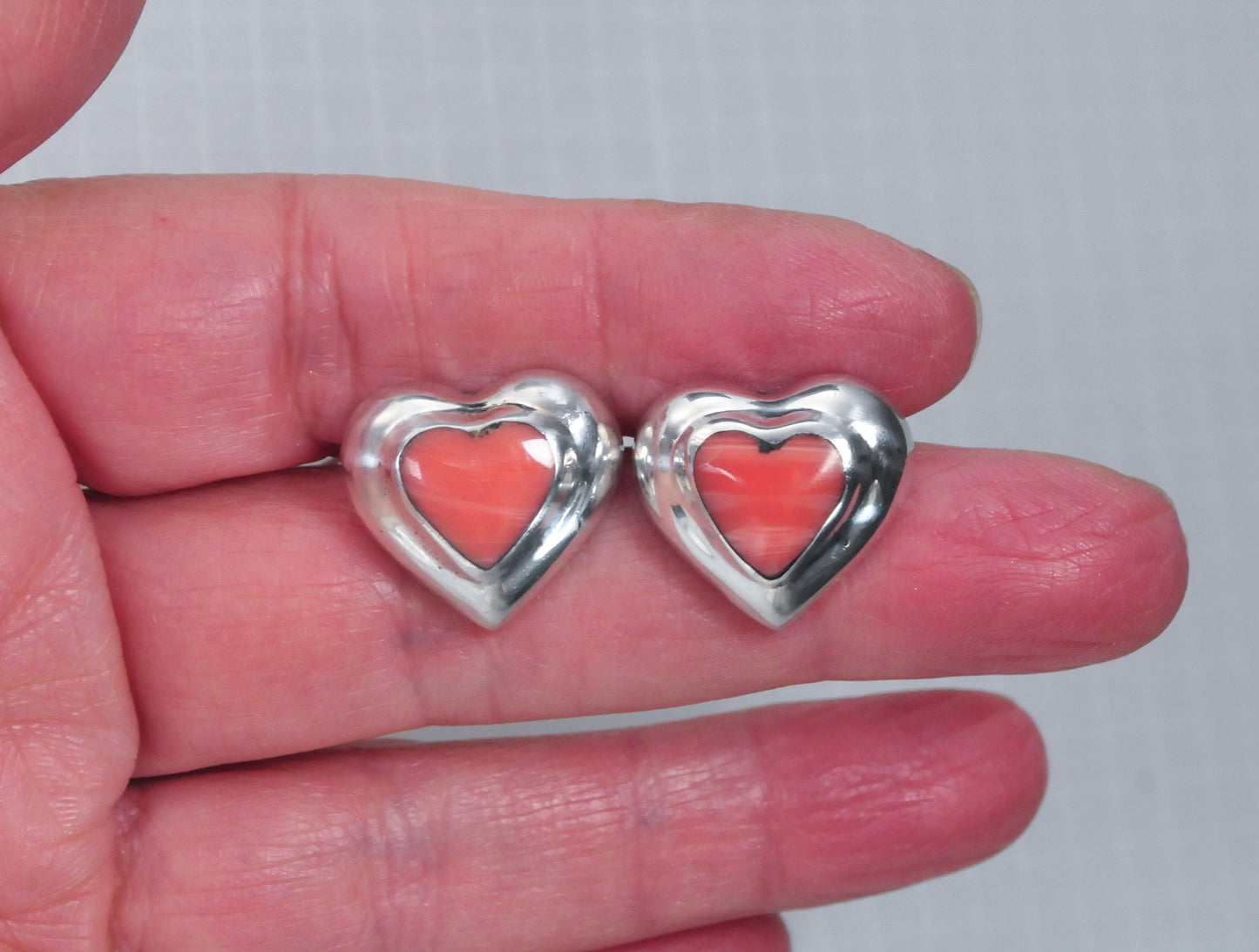 ATI Sterling Silver Heart Earrings