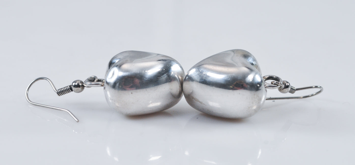 Sterling Silver Harmony Chimes Heart Earrings