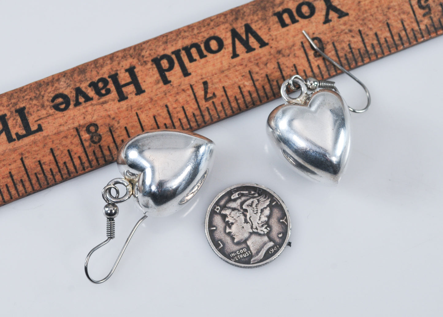 Sterling Silver Harmony Chimes Heart Earrings