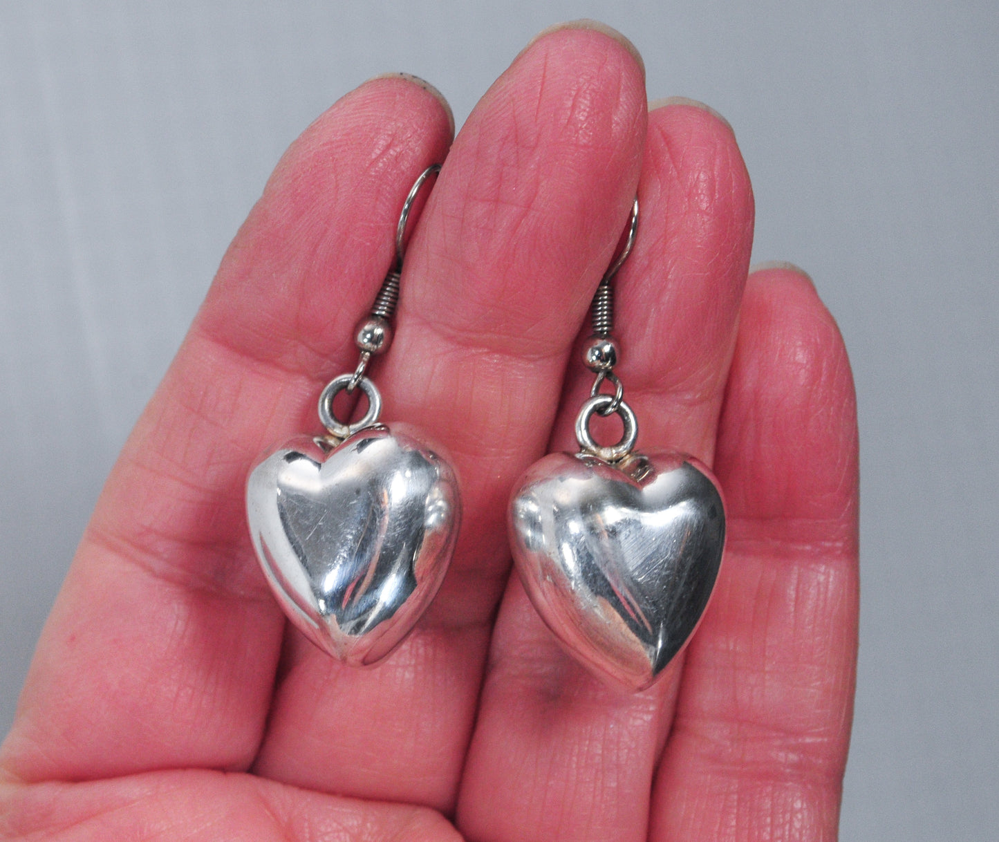 Sterling Silver Harmony Chimes Heart Earrings