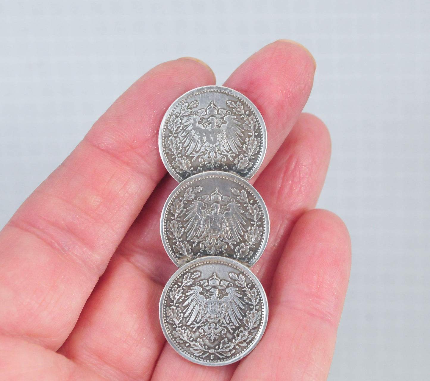 German Deutshes Reich Coin Brooch