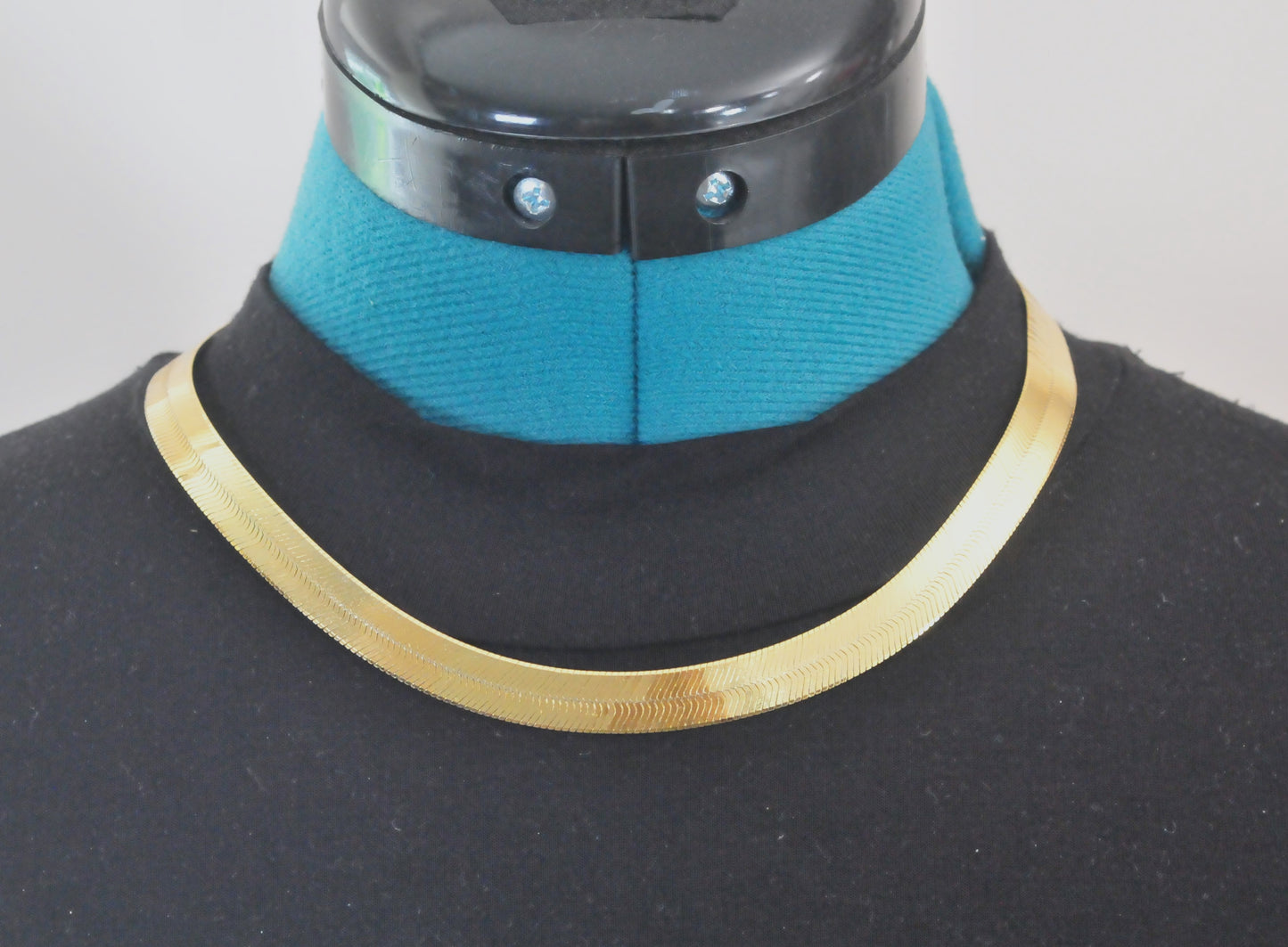 Milor 925 Italy Gold over Sterling Silver Herringbone Necklace