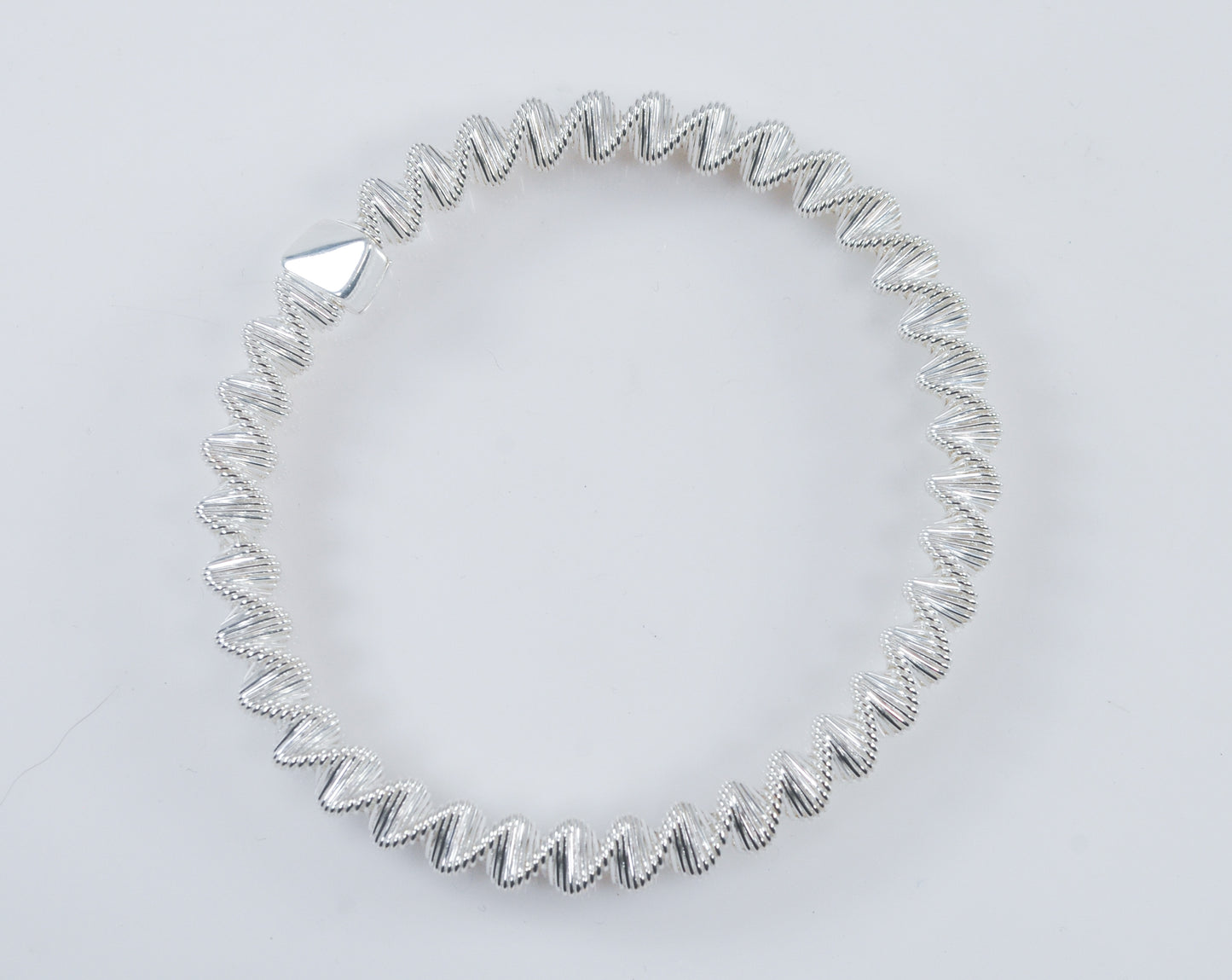 Designer Sterling Silver Expandable Spiral Bracelet