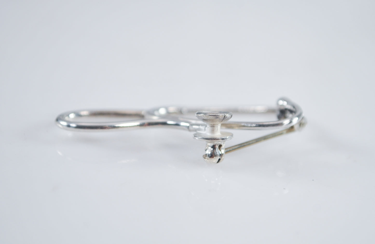 Sterling Silver Stethoscope Brooch